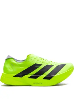 adidas: Зелёные кроссовки  Adizero Adios