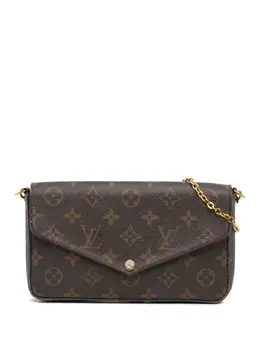 Louis Vuitton Pre-Owned: Коричневая сумка через плечо 