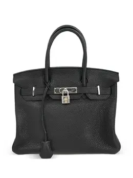 Hermès Pre-Owned: Чёрная сумка-шоппер 