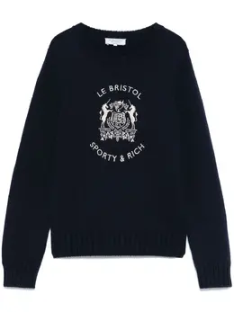 Sporty & Rich: Синий свитер 