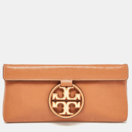 Tory Burch: Коричневый клатч  Miller