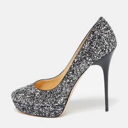Jimmy Choo: Серебристые туфли 