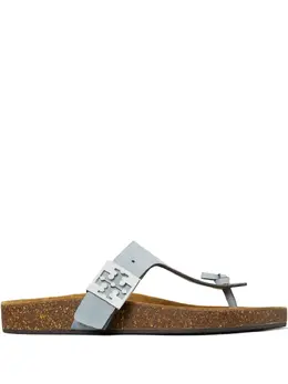 Tory Burch: Голубые сандалии 