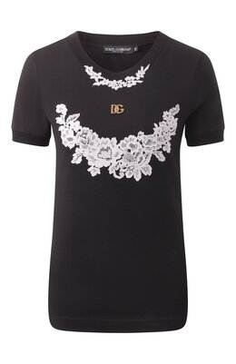 Dolce & Gabbana: Хлопковый топ 