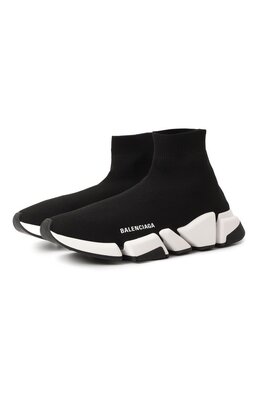 Balenciaga: Чёрные кроссовки  Speed.2