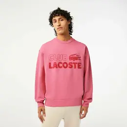 LACOSTE: Розовый свитшот 