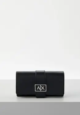 Armani Exchange: Чёрный клатч 