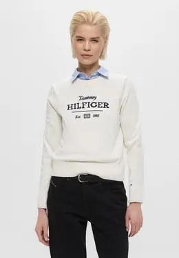 Tommy Hilfiger: Белый свитер 