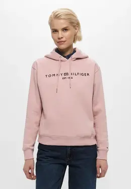 Tommy Hilfiger: Розовая толстовка 