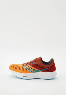 Saucony: Оранжевые кроссовки 