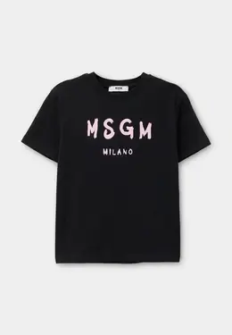 MSGM Kids: Чёрная футболка 