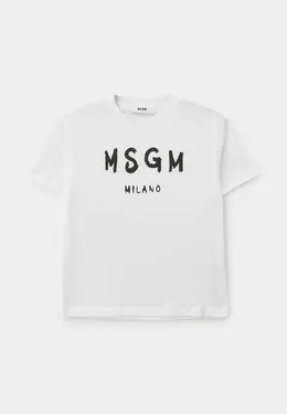 MSGM Kids: Белая футболка 