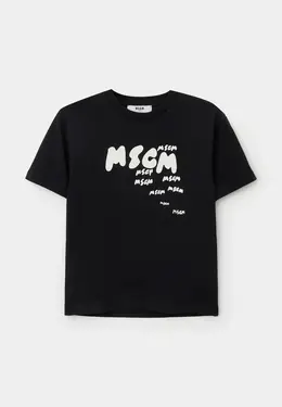 MSGM Kids: Чёрная футболка 