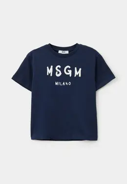 MSGM Kids: Синяя футболка 