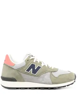 New Balance: Кроссовки цвета хаки 