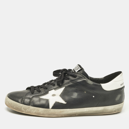 Golden Goose: Чёрные кроссовки  Superstar