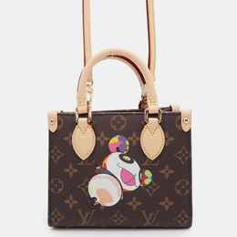 Louis Vuitton: Коричневая сумка-шоппер 