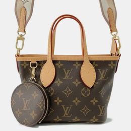 Louis Vuitton: Коричневая сумка-шоппер  Neverfull