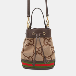 Gucci: Бежевая сумка  Ophidia