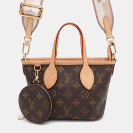 Louis Vuitton: Бежевая сумка  Neverfull