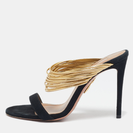 Aquazzura: Чёрные сандалии 