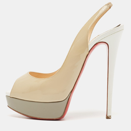 Christian Louboutin: Бежевые туфли 