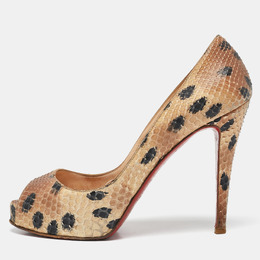 Christian Louboutin: Бежевые туфли 