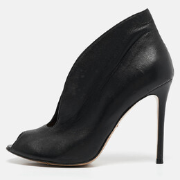 Gianvito Rossi: Чёрные ботинки  Vamp