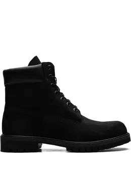 Timberland: Чёрные ботинки 