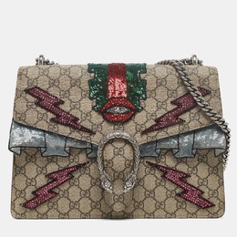 Gucci: Бежевая сумка  GG Supreme