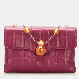 Chanel: Фиолетовая сумка 