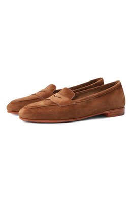 Santoni: Коричневые лоферы 