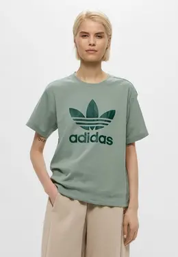 adidas Originals: Зелёная футболка 