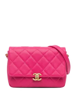CHANEL Pre-Owned: Розовая сумка через плечо 