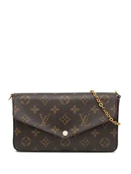 Louis Vuitton Pre-Owned: Коричневая сумка через плечо 