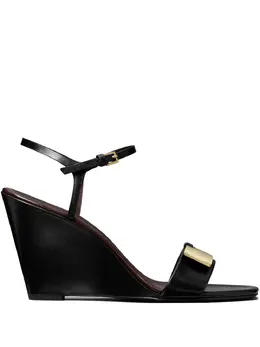 Tory Burch: Чёрные сандалии  Gigi
