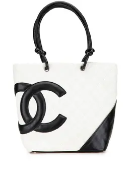 CHANEL Pre-Owned: Белая сумка-шоппер 