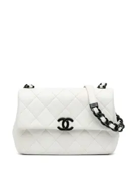 CHANEL Pre-Owned: Белая сумка через плечо 
