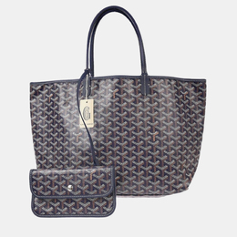 Goyard: Синяя сумка-шоппер 