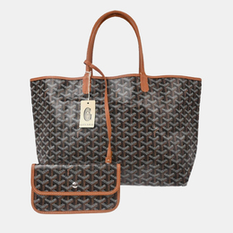 Goyard: Коричневая сумка-шоппер 