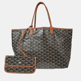 Goyard: Коричневая сумка-шоппер 