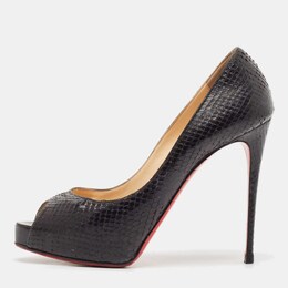 Christian Louboutin: Чёрные босоножки 