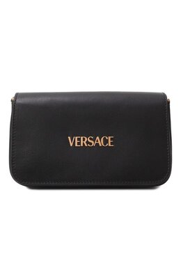 Versace: Чёрная сумка 