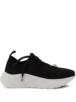 Casadei: Чёрные кроссовки 