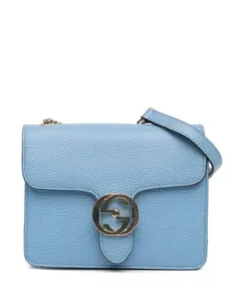 Gucci Pre-Owned: Голубая сумка через плечо 