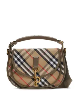 Burberry: Бежевая сумка через плечо 