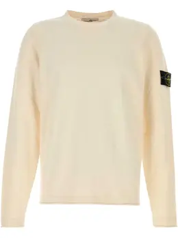 Stone Island: Белый свитшот  Compass