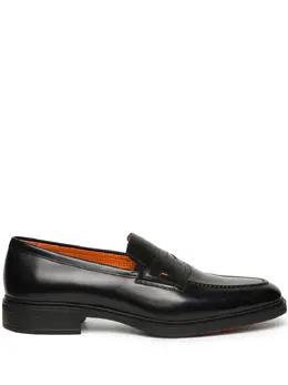 Santoni: Чёрные туфли 