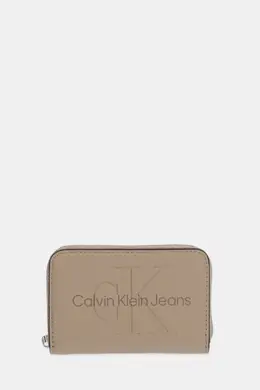 Calvin Klein Jeans: Бежевый кошелёк 