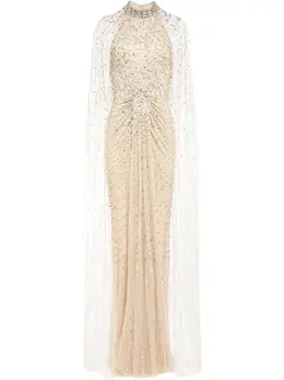 Jenny Packham: Бежевое платье 